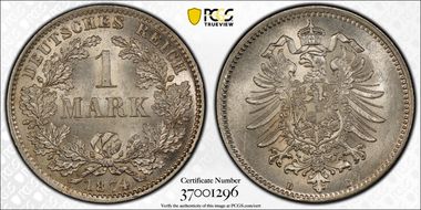 1874-D Mark J-9 MS64