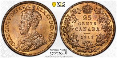 1913 25C MS65+