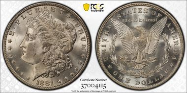 1881 $1 MS65+