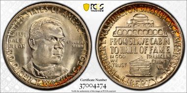 1951-S 50C Booker T. Washington MS67