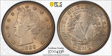 1899 5C MS65