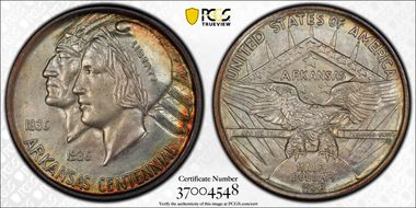 1938 50C Arkansas MS66