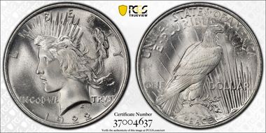 1922 $1 MS66+