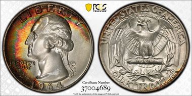 1964-D 25C MS66+