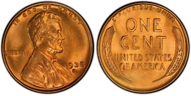 1938-S 1C MS67+ RD