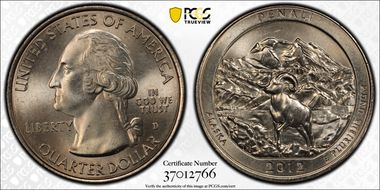 2012-D 25C Denali NP MS65