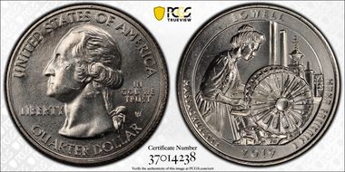 2019-W 25C Lowell NP First Week of Discovery MS63