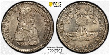 1828-PTS JM 1/2 Sol KM-93.2 MS65