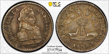 1828/7-PTS JM 1/2 Sol KM-93.1 CONSTITUCI CONSTITUCI AU55