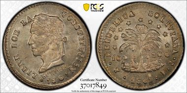 1861-PTS FJ 1/2 Sol KM-133.2 MS64+