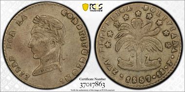 1857-PAZ P Sol KM-131 Ugly Head AU50
