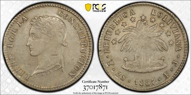1857-PTS FJ 2 Sol KM-121.2 AU55