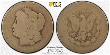 1878-CC $1 VAM 11, Lines in Wing PO1