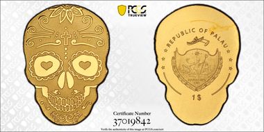 nd(2018) $1 La Catrina Skull MS67