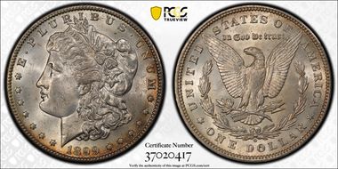 1899-O $1 VAM 5, Micro O, Wing Lines MS63+