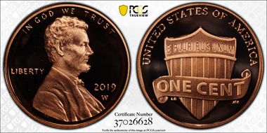 2019-W 1C Shield  First Day of Issue PR70DCAM