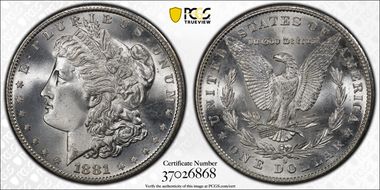 1881-S $1 MS66+