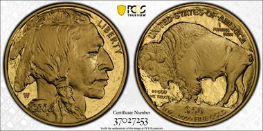 2006-W $50 American Buffalo .9999 Fine Gold PR70DCAM