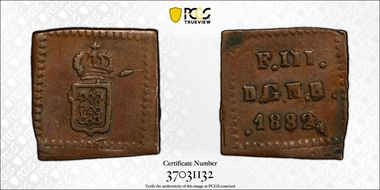 1832-PP 1/2 Mar KM-135 Klippe AU50BN