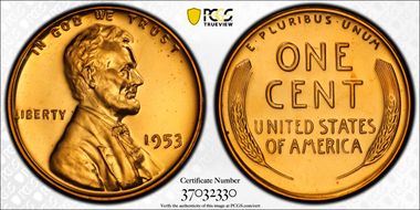 1953 1C Re-Engraved Design FS-401 PR66RD