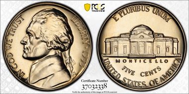 1953 5C Re-Engraved Obv Design FS-401 PR67