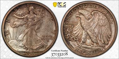 1917-D 50C Obverse MS64
