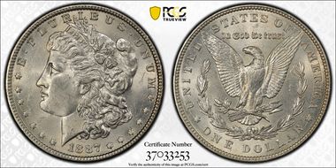 1887 $1 MS62