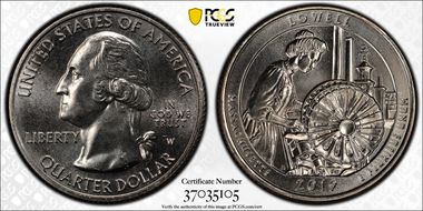 2019-W 25C Lowell NP First Week of Discovery MS66