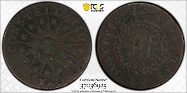 1785 C Nova 1/2P Pointed Rays N1BN