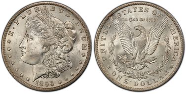 1896-O $1 MS63+ 