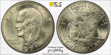 1971-S/S $1 Silver RPM FS-501 MS64