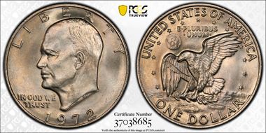 1972 $1 Type 3 MS66