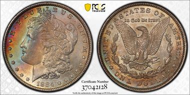 1884 $1 MS64+