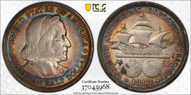 1893 50C Columbian XF45