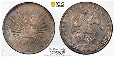 1878-Mo MH 8 R Mo63 AU58