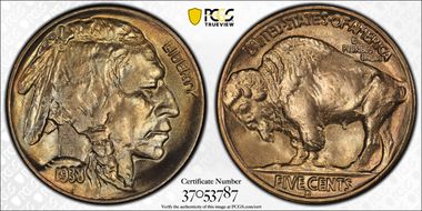 1938-D 5C Buffalo MS66