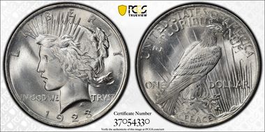 1923 $1 MS66