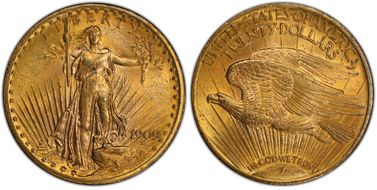 1909 $20 MS63