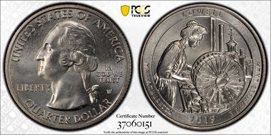 2019-W 25C Lowell NP PCGS First Discovery 1 of 2 MS65