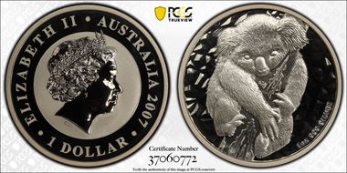 2007-P $1 Koala Ag SP70