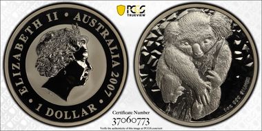 2007-P $1 Koala Ag SP70