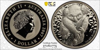 2007-P $1 Koala Ag SP70