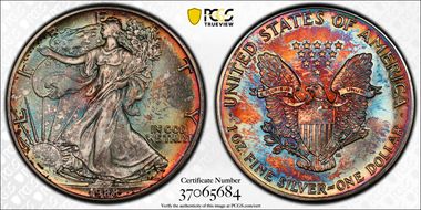 1988 $1 Silver Eagle MS66