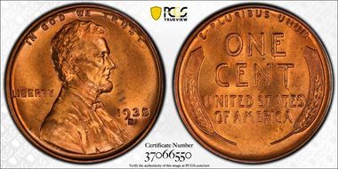 1935-S 1C MS65RD