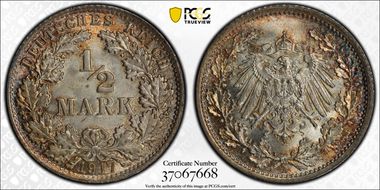 1917-A 1/2 Mk J-16 MS67+