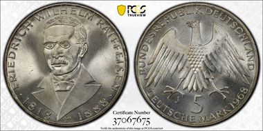 1968-J 5 Mk Raiffeisen J-396 MS66+