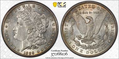 1889-CC $1 AU55