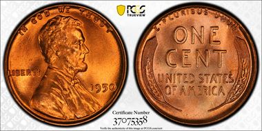 1950 1C MS67+ RD