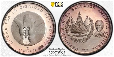 1971 Colon Independence 150th Ann. "La Fecundida" PR67DCAM