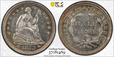 1853-O H10C Arrows MS62